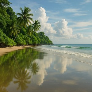 After the Rain — Reflections on a Bali Shore