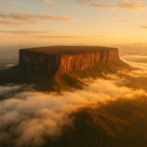 Auyán-tepui at Golden Dawn