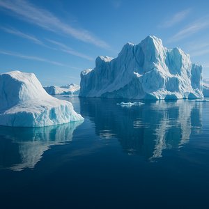 Blue Giants of Ilulissat Icefjord