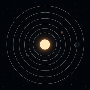 Concentric Orbits — Exoplanet System from Above