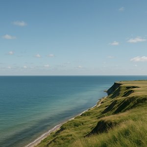 Danish Coastal Cliffscape