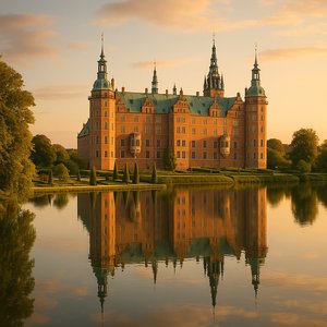 Frederiksborg Castle at Golden Hour