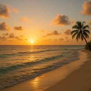 Golden Maldives Sunrise