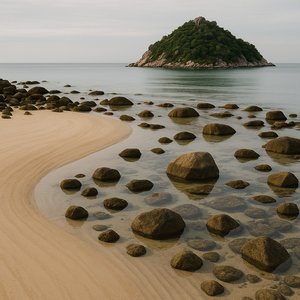 Koh Tao Sand Cove at Low Tide