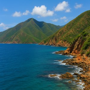 Mochima Coastal Mountains and Turquoise Sea