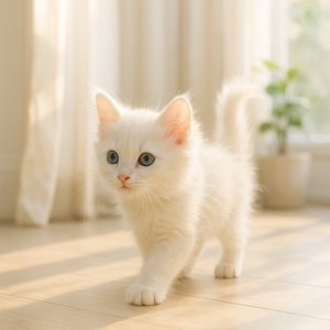 Morning Explorer: Turkish Angora Kitten