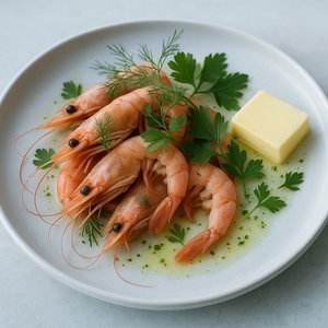 Nordic Arctic Shrimp with Herb-Butter
