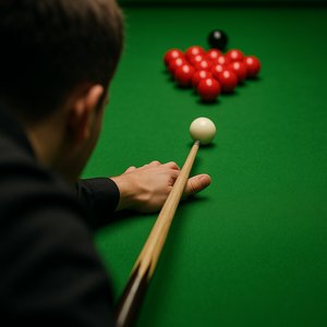 Over-Shoulder Snooker Break Shot
