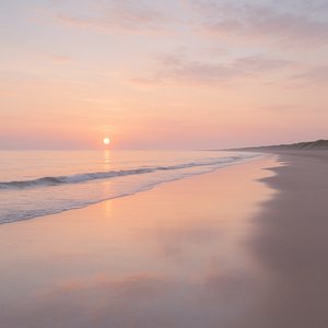 Pastel Dawn on a Danish Shore