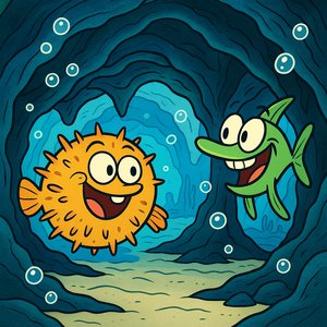 Puffer & Slim's Bubble Cave Adventure