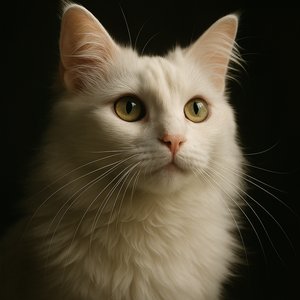 Regal Turkish Angora Portrait