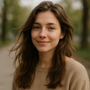 Soft Smile in the Park