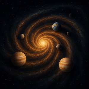 Spiral Forge: A Planetary System Woven Into a Galaxy