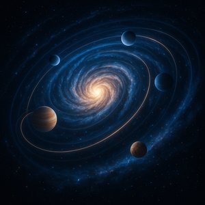 Spiral Orbits: Planets Tracing a Galactic Heart