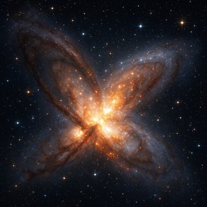 Stellar Embrace: Collision of Two Galaxies