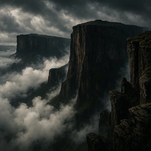 Tepui Titans: Roraima Cliffs Above the Clouds