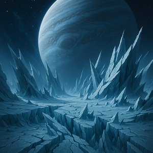 Tidal Fractures on an Icy Exomoon