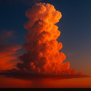 Torre de Fuego: Cumulonimbo al atardecer