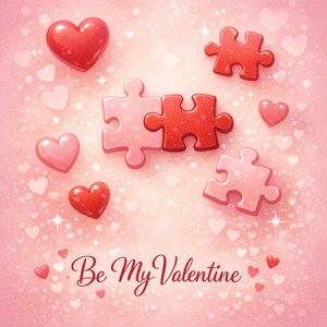 Sé mi Valentín — Corazones puzzle