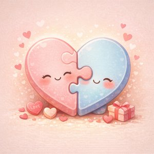퍼즐-하트 발렌타인