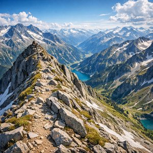 Balade sur la crête des Alpes autrichiennes