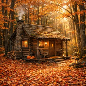 Autumn Cabin Glow