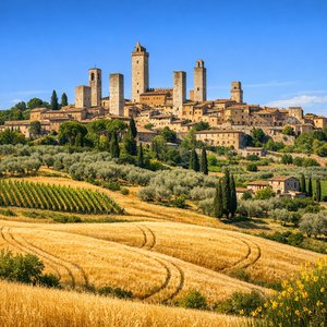 San Gimignano: Türme über der goldenen Toskana