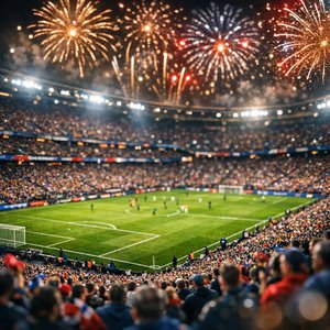 Championship Night: Fireworks Over a Packed Stadium