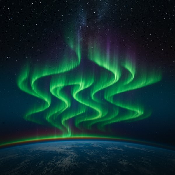 Aurora Borealis Viewed from Space