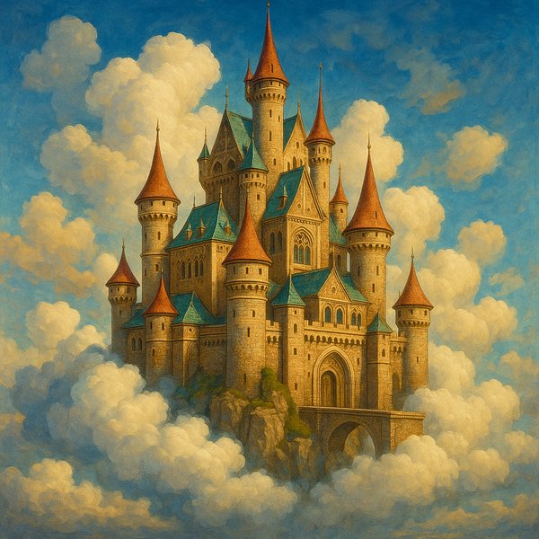 Majestic Castle Among Clouds