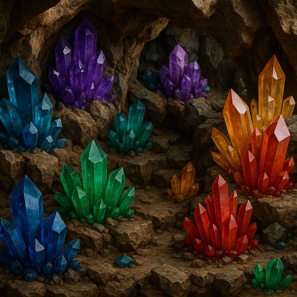 Vibrant Crystal Cavern