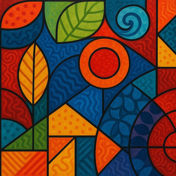 Vibrant Geometric Abstraction
