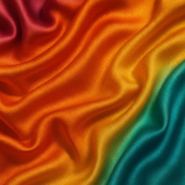 Vibrant Shimmering Silk