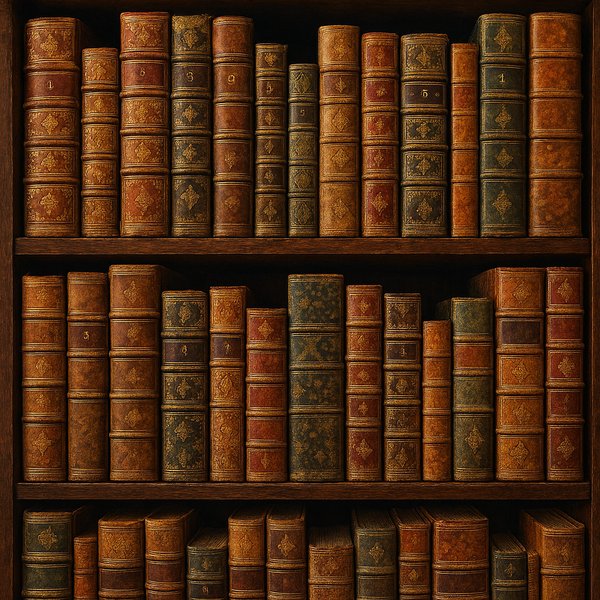 Vintage Library Bookshelf