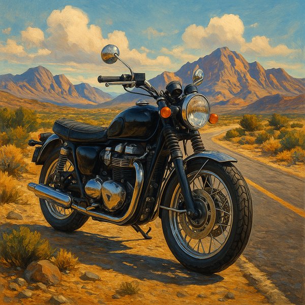 Desert Road Motorcycle