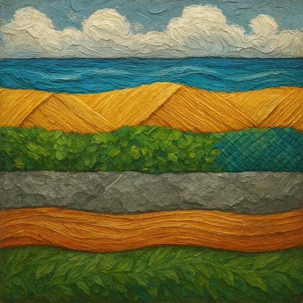 Layered Textured Stripes