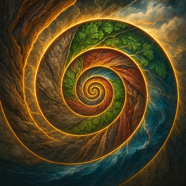 Luminous Fractal Spiral