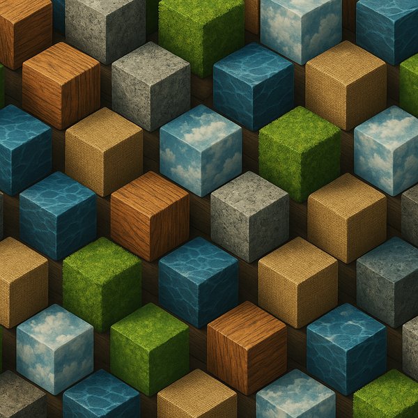 Vibrant Isometric Cube Pattern