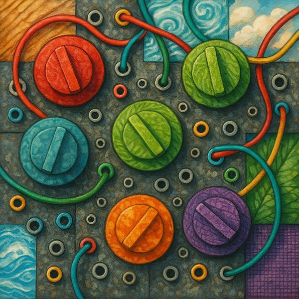 Vibrant Synthesizer Interface