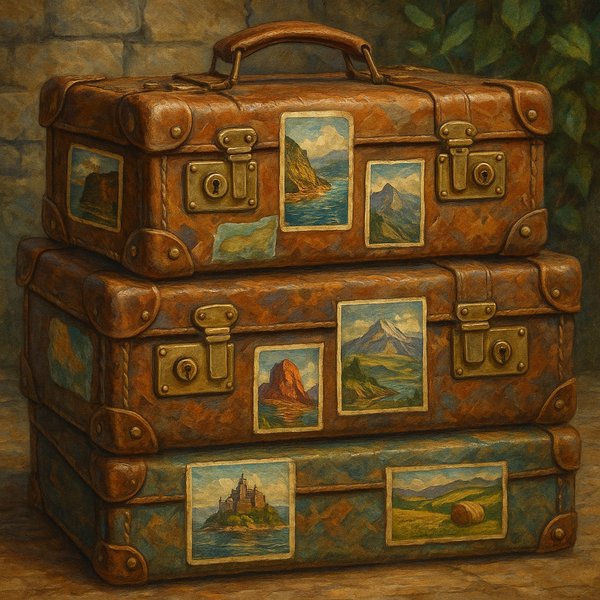 Vintage Suitcase Stack