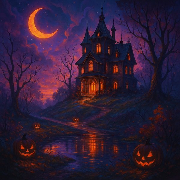 Haunted House on a Hill - Halloween Fantasy