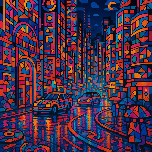 Imaginative Pop-Surrealism of Tokyo Night Streets