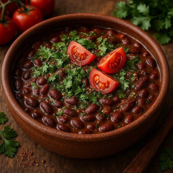 Ajarian Red Beans in Rustic Clay Bowl