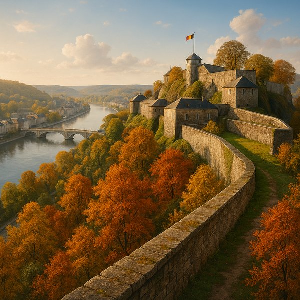 Autumn Light on Namur Citadel