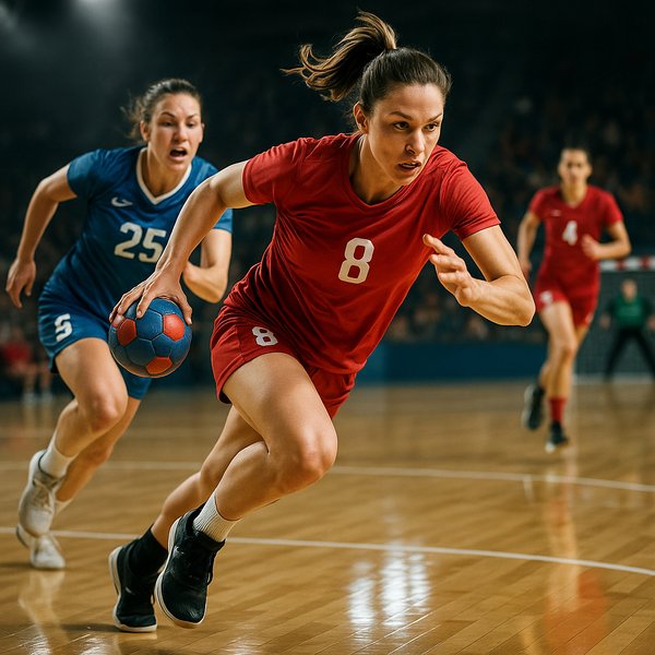 Blazing Fast Break — Women's Handball Action
