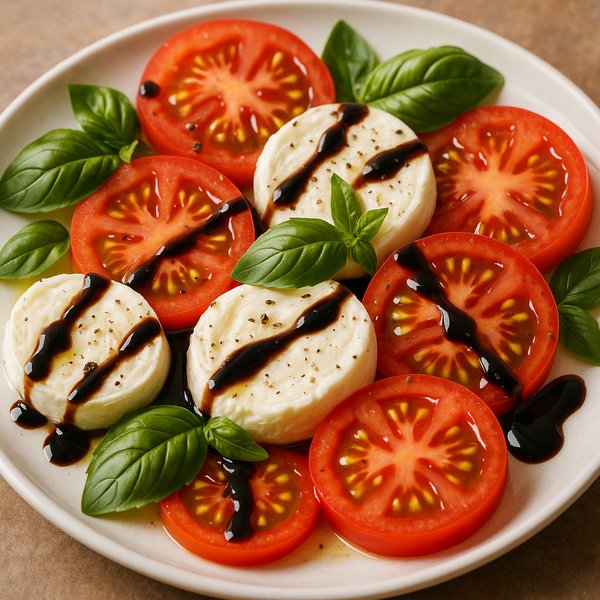 Classic Caprese with Buffalo Mozzarella & Balsamic Glaze
