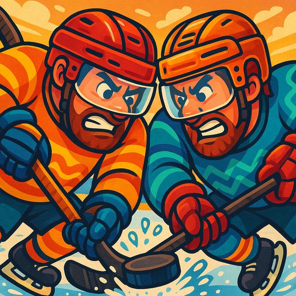 Collision Over the Puck