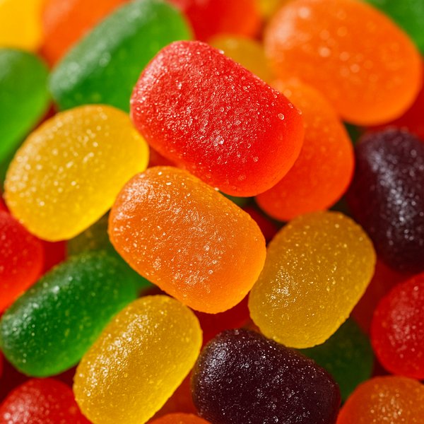 Colorful Gummy Candies Macro