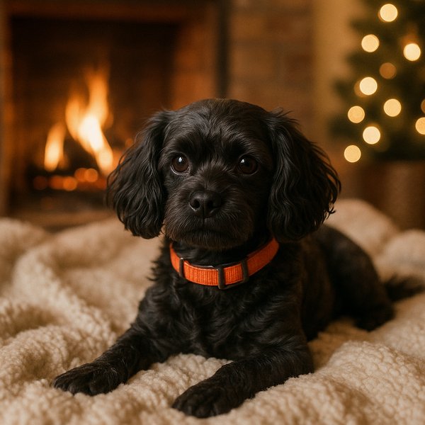 Cozy Companion by the Fire