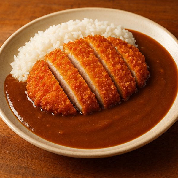 Crispy Katsu Curry with Steamed Rice